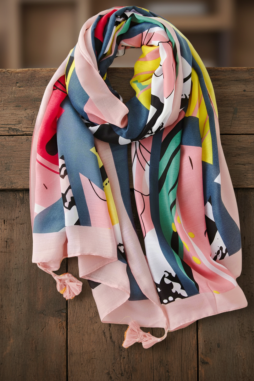 Blush & Blue Rhapsody Scarf