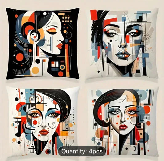 Glitch Doll Cushion Covers Pack of 4