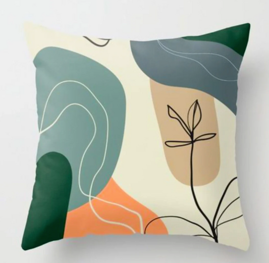 Patio Leaf Cushion Covers Pack of 4