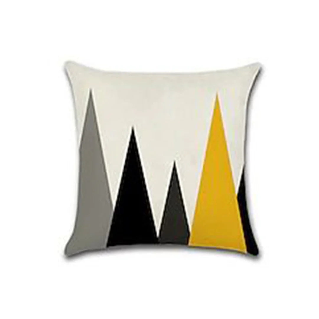Yellow Grey Cushion Cover Pack 4