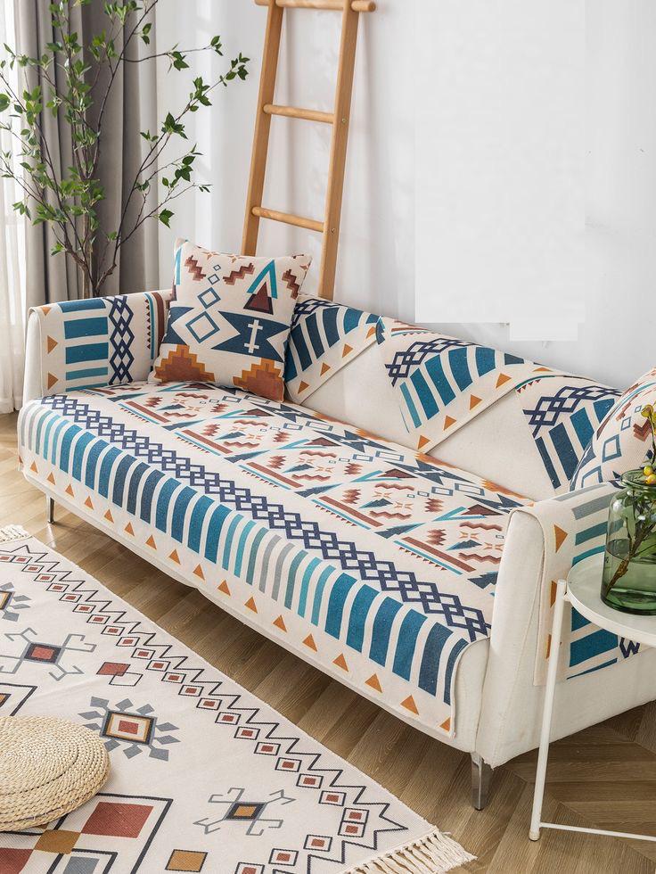 Coastal Nomad Sofa Cover Set With Cushion Covers