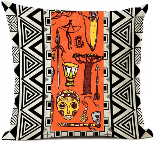 AFRICAN ETHNIC CUSHION COVERS (PACK OF 4)