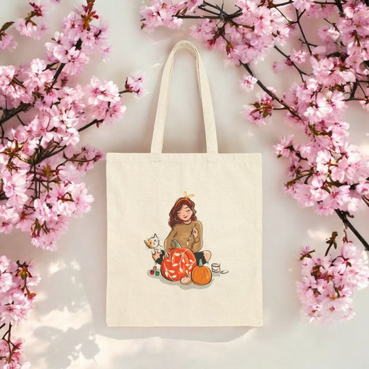 Artistic Girl Tote Bag