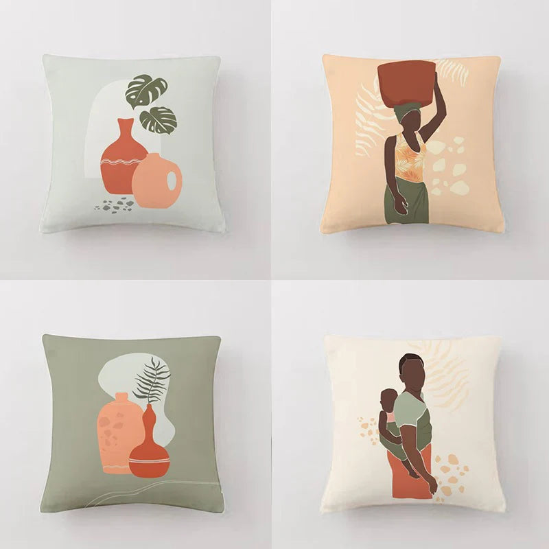 African Modern Cushion Covers (Pack of 4)