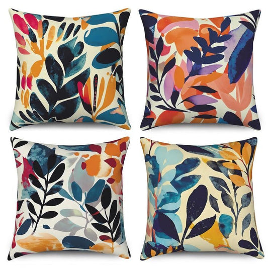 Watercolor Floral Cushion Covers (Pack of 4)