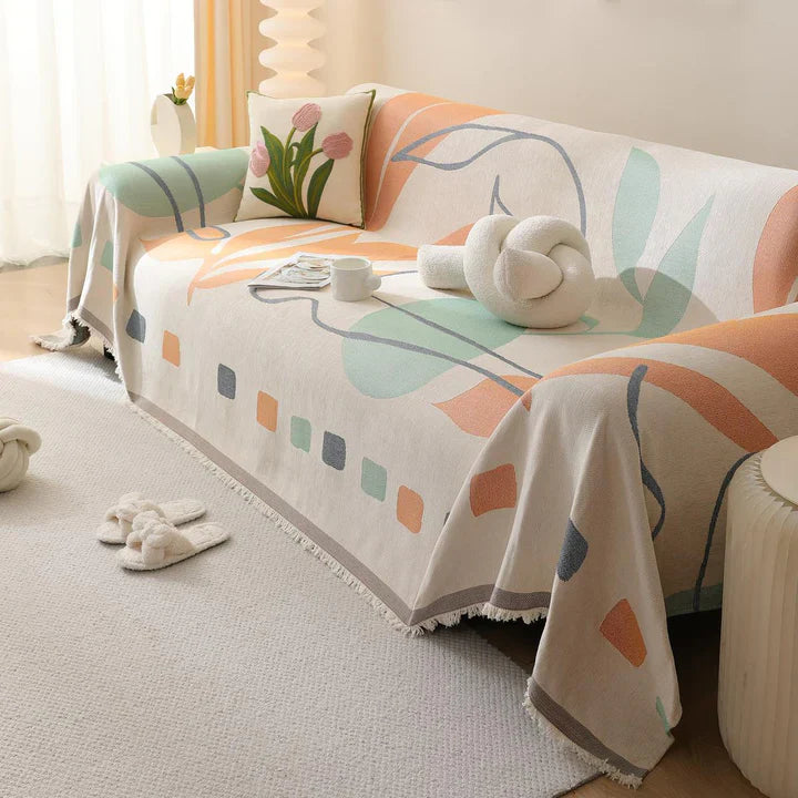 Rich Leaves Sofa Cover