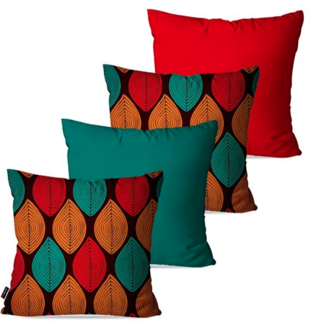 Combine leaves Cushion Covers (Pack of 4)