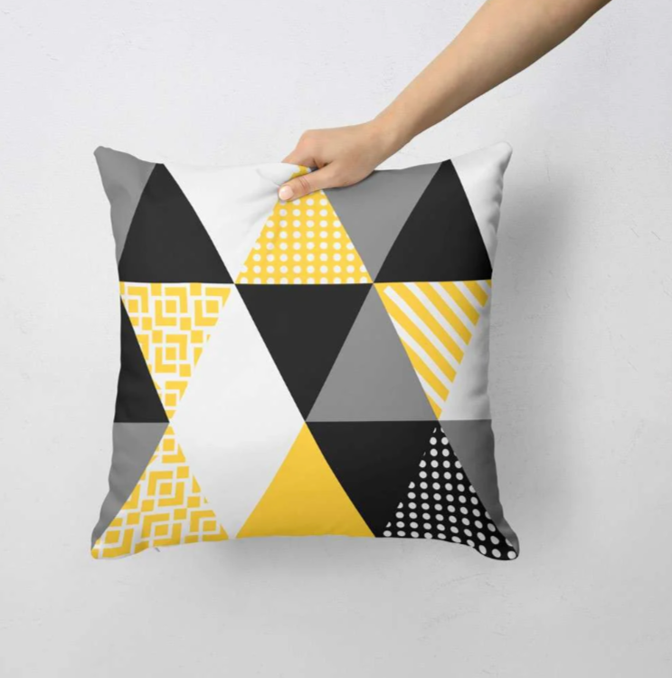 Multi Triangle Cushion Covers Pack 4