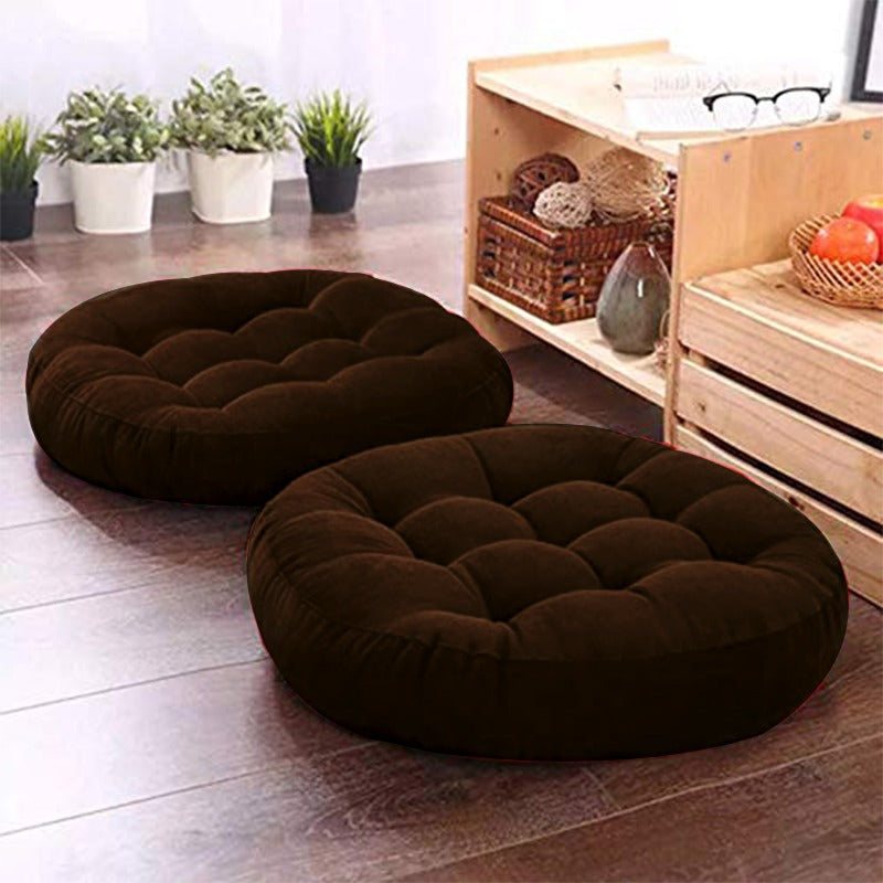 Super Velvet Floor Cushions (Pack of 2)