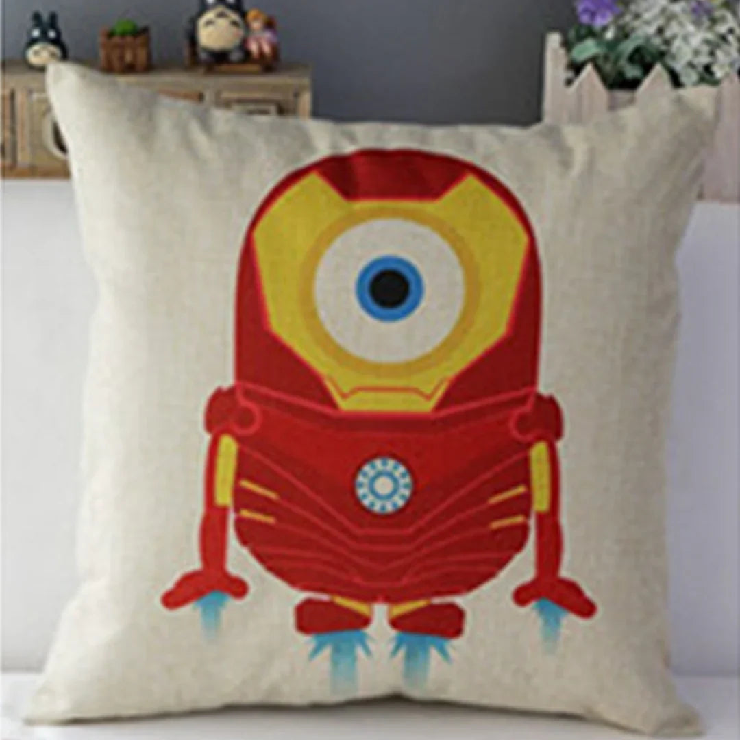 Minions Superheros Cushion Covers Pack of 7