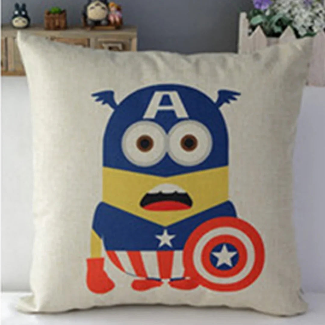 Minions Superheros Cushion Covers Pack of 7