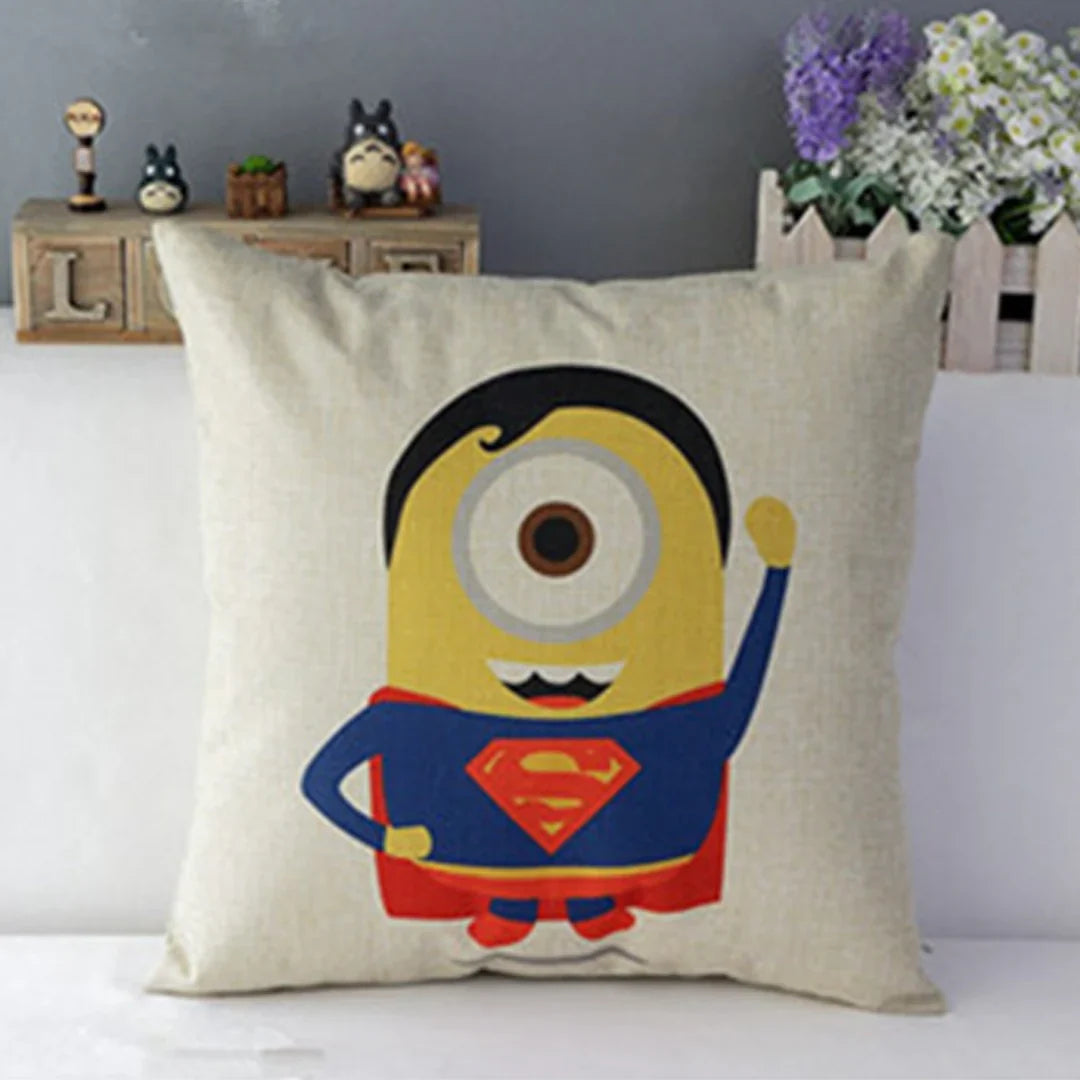 Minions Superheros Cushion Covers Pack of 7