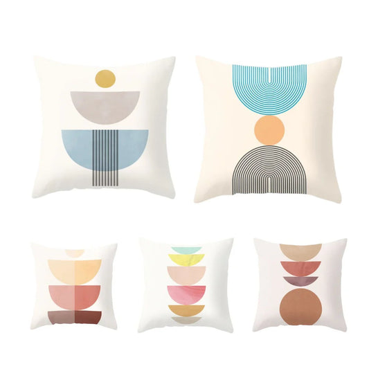 Pastel Abstract Cushion Case Pack of 5
