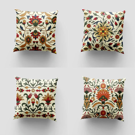 Persian Style throw Cushion Covers (Pack of 4)