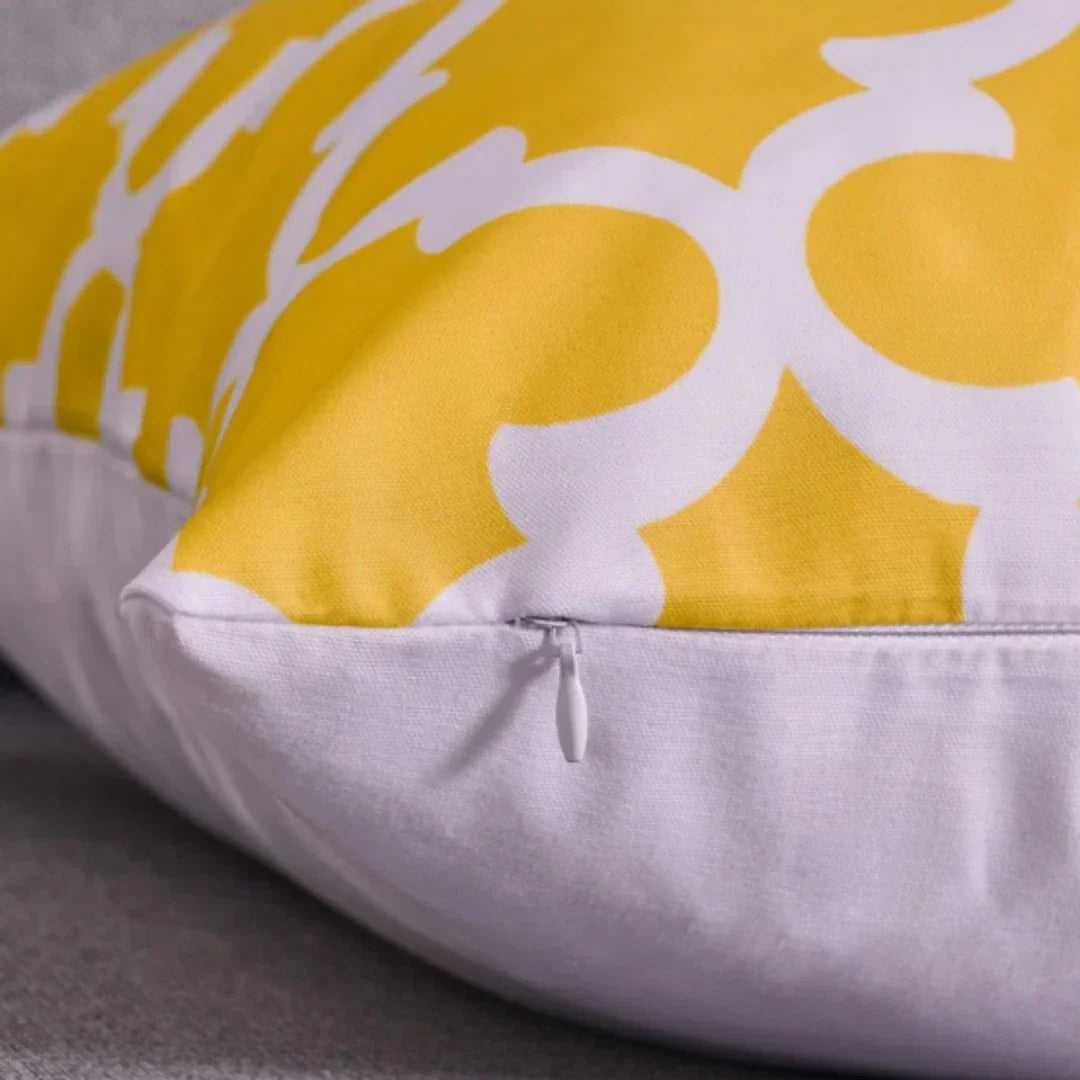 Geometric Canvas Indoor Pack of 6 (Yellow)