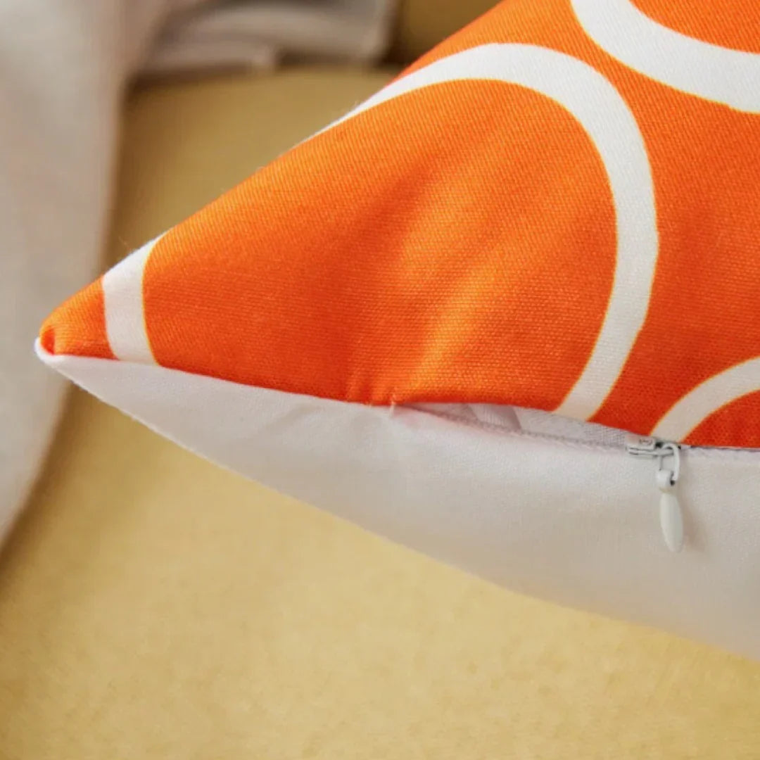 Geometric Canvas Indoor Pack of 6 (Orange)