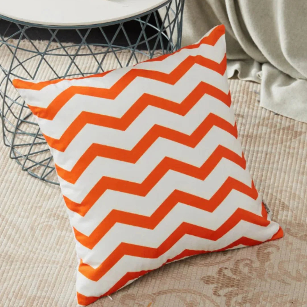 Geometric Canvas Indoor Pack of 6 (Orange)