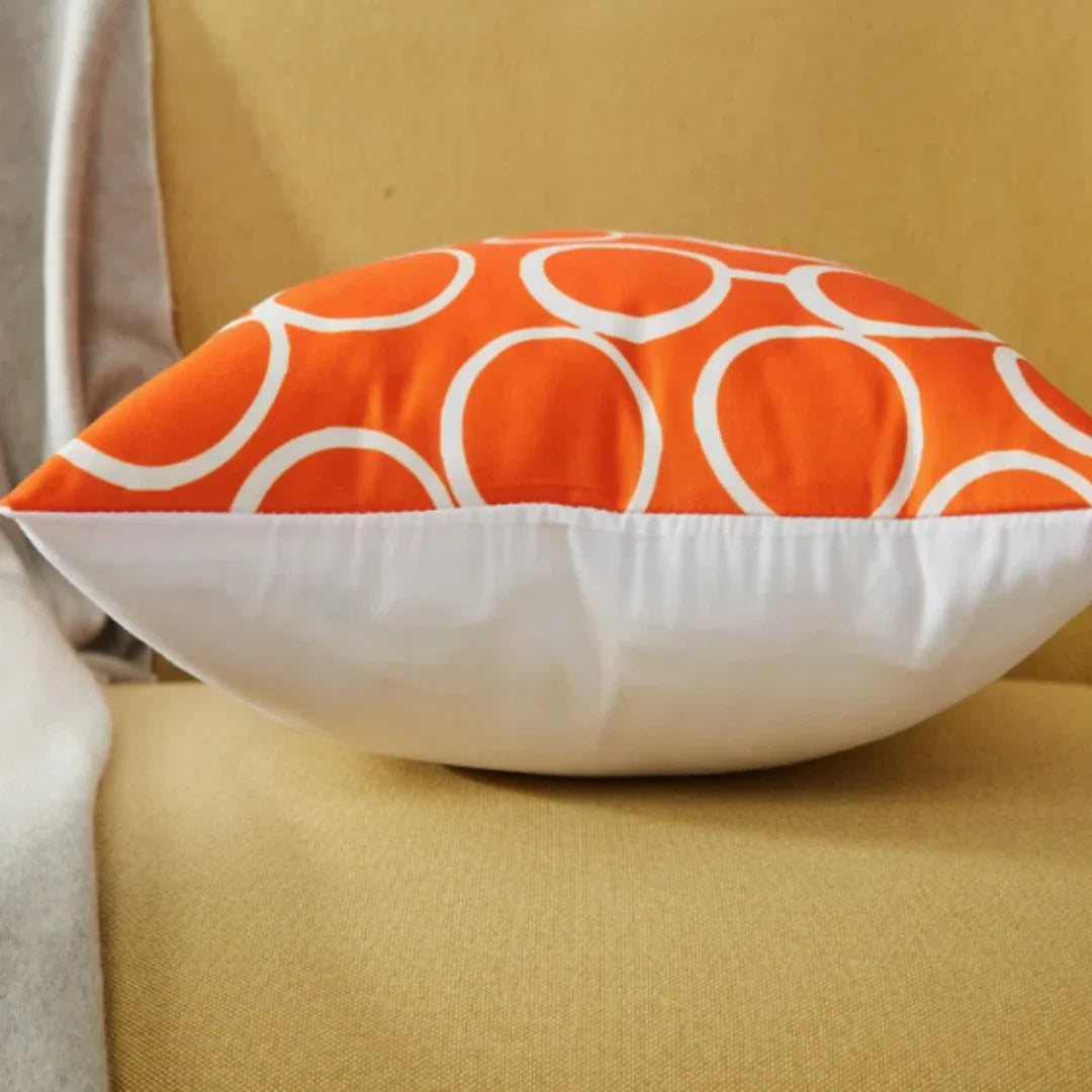 Geometric Canvas Indoor Pack of 6 (Orange)