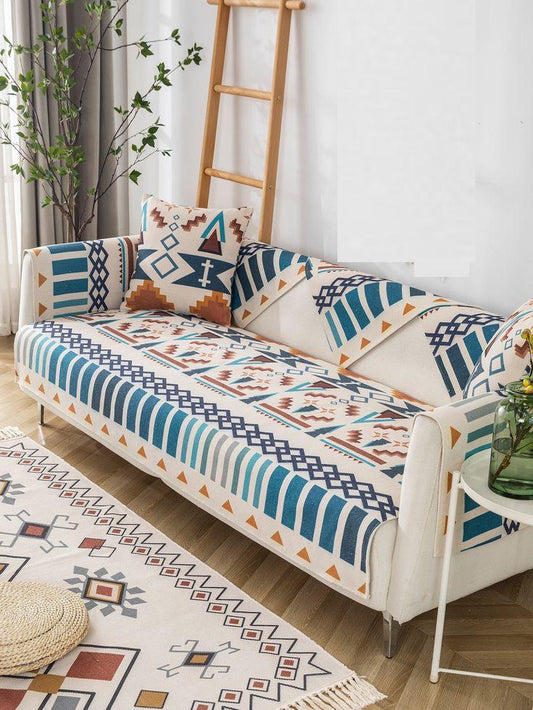 Coastal Nomad Sofa Cover Set With Cushion Covers