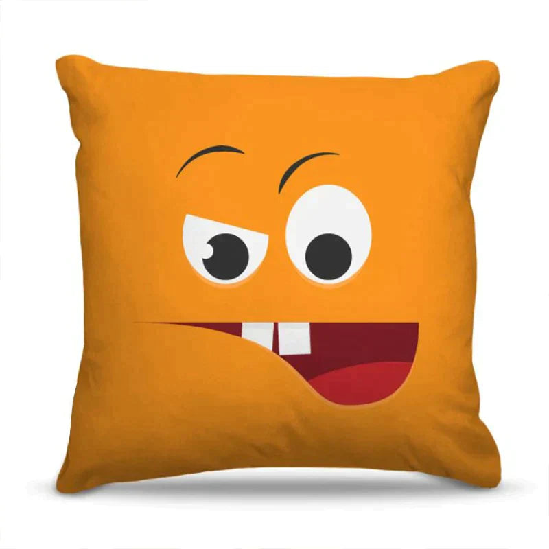 Funny  Emoji Cushion Covers (Pack of 5)