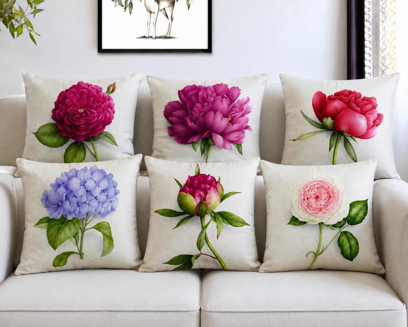 Blossom Breeze Set Cushion covers (Pack of 6)