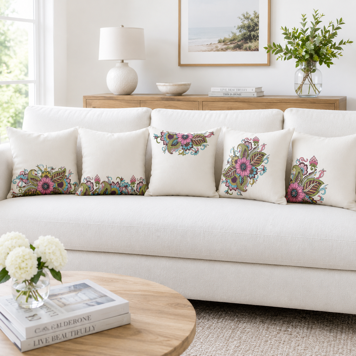 Garden Grace Cushion Covers (Pack of 5)