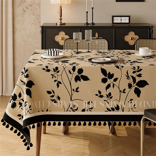 Vintage Leaves Table Cover