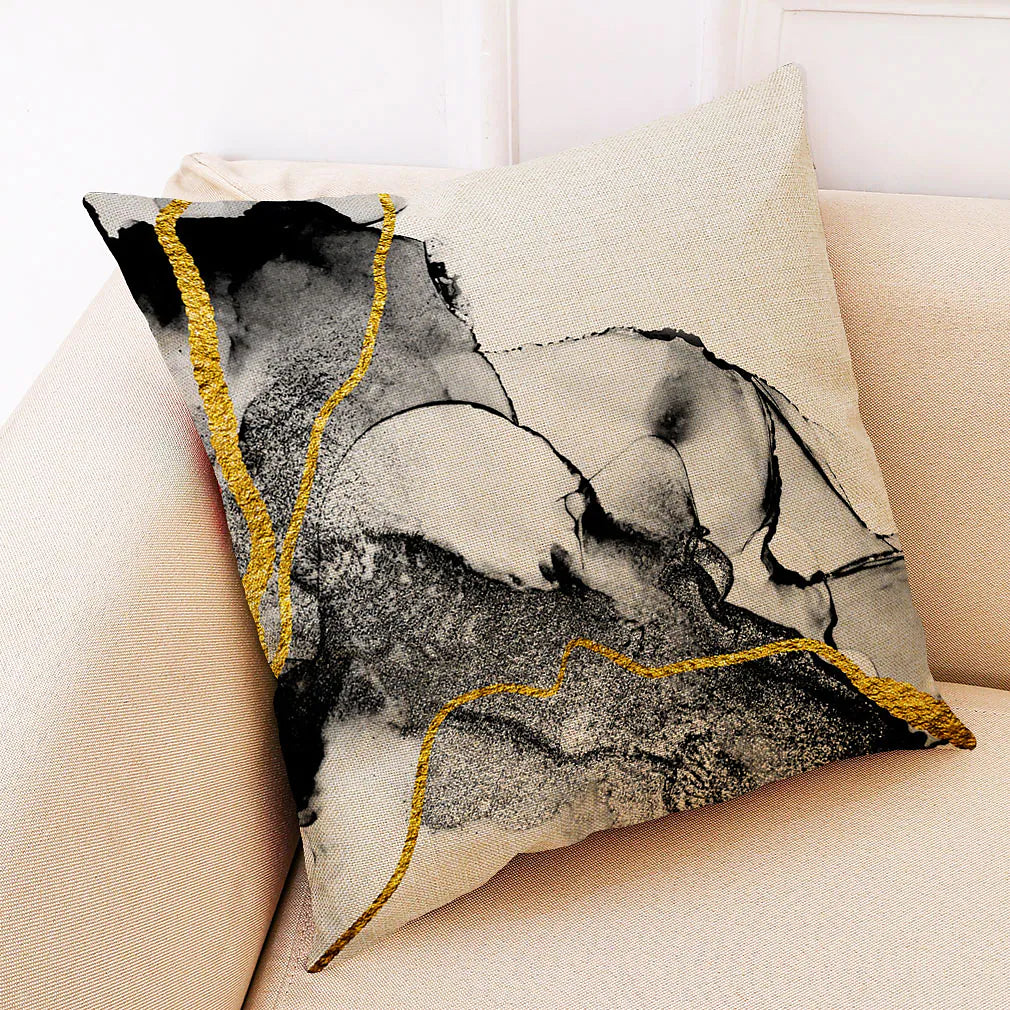 Marble Pattern Cushion Covers Pack of 4